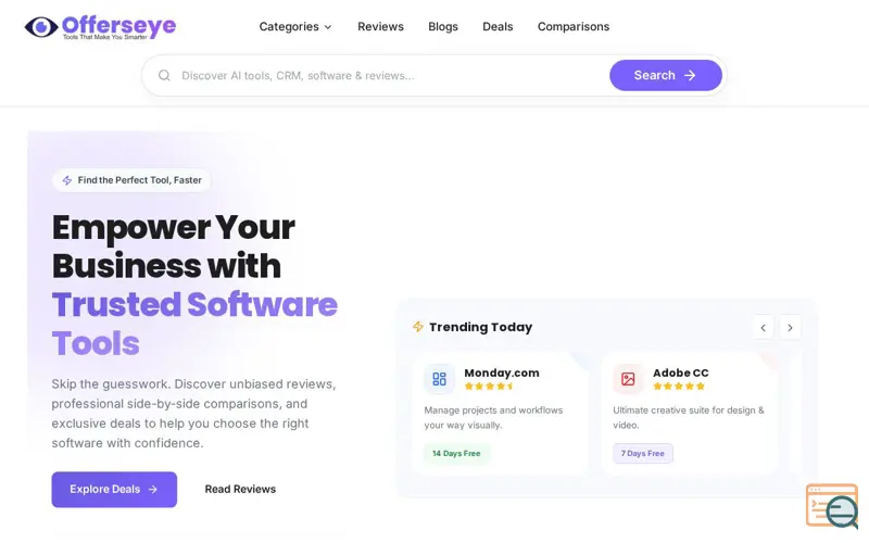 Screenshot of offerseye.com