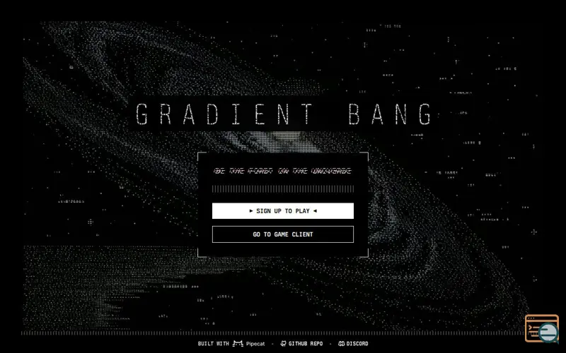 Screenshot of Gradient Bang