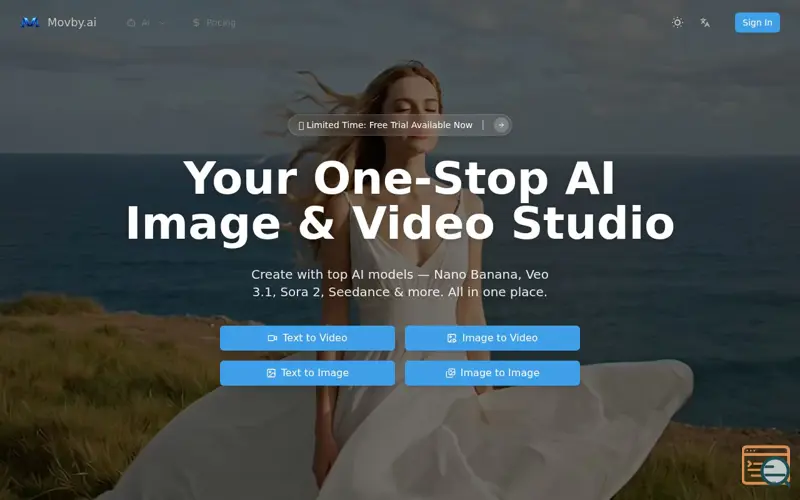 Screenshot of Movby.ai