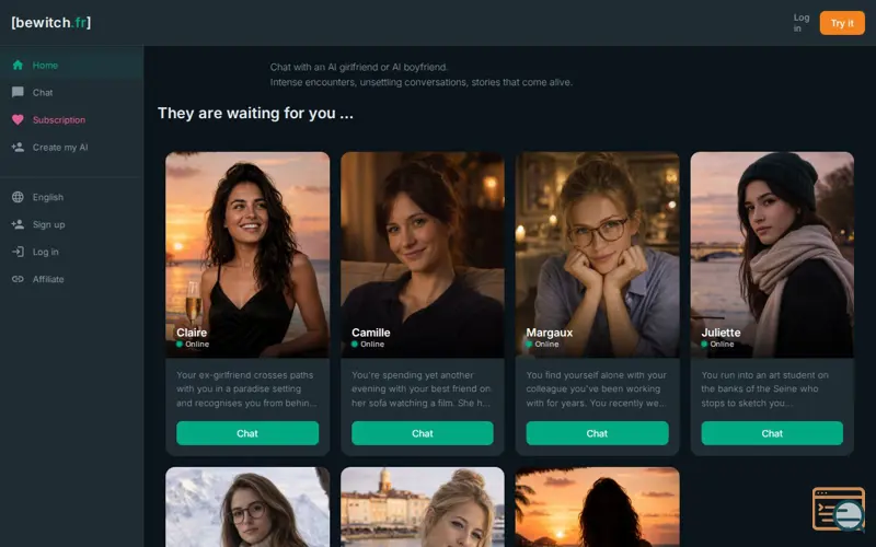 Screenshot of Bewitch