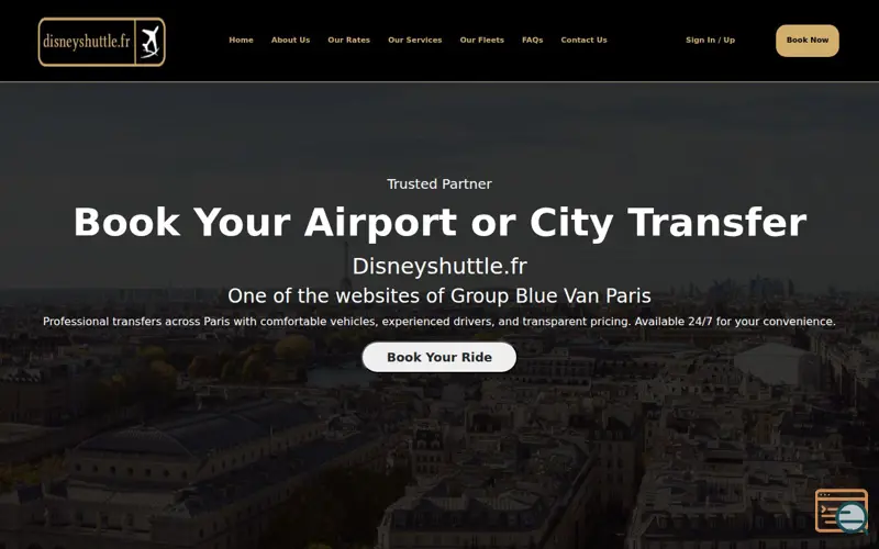 Screenshot of Groupe Blue Van Paris