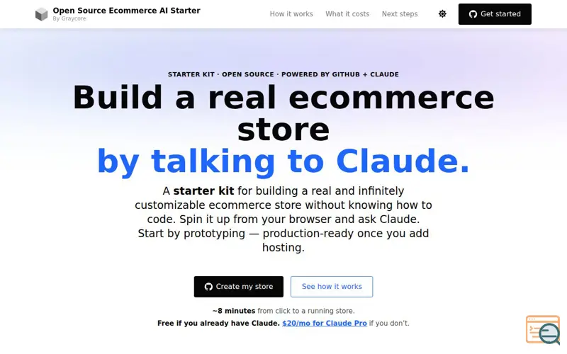Screenshot of Ecommerce-ai-starter