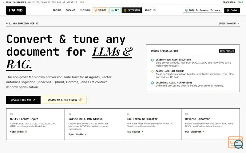 Screenshot of iLoveMD.online