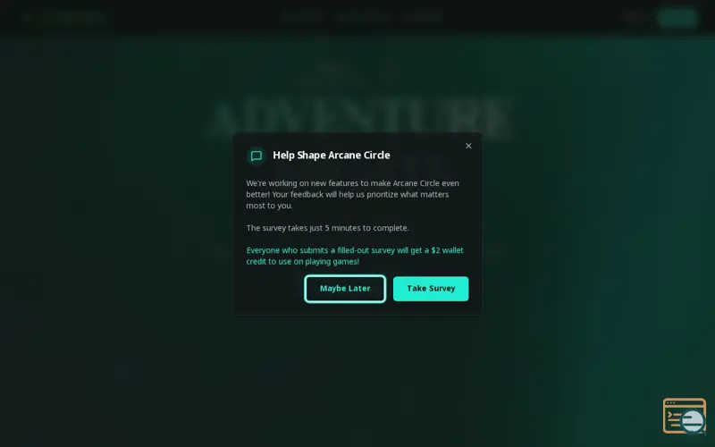 Screenshot of Arcane Circle