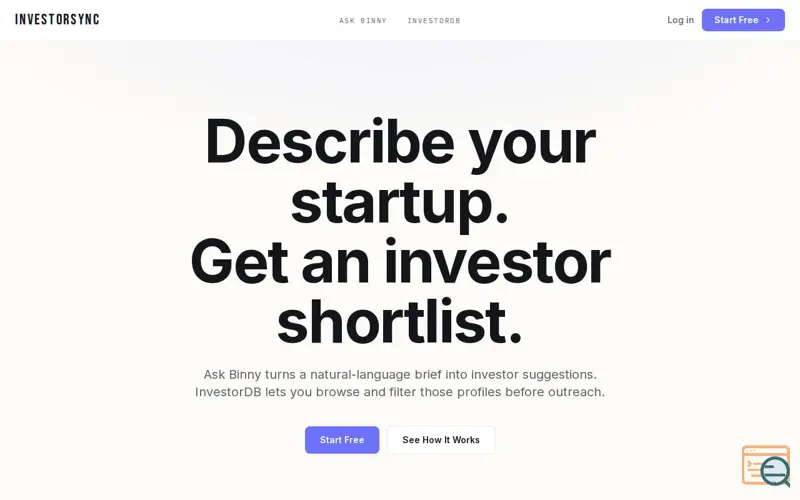 Screenshot of Investorsync