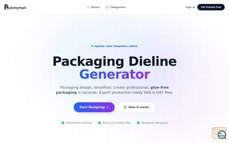 Screenshot of PackMyMan