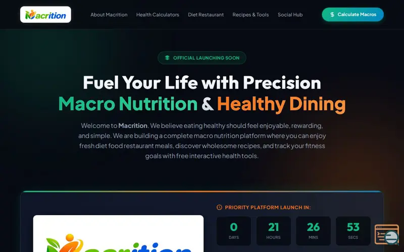 Screenshot of Macrition