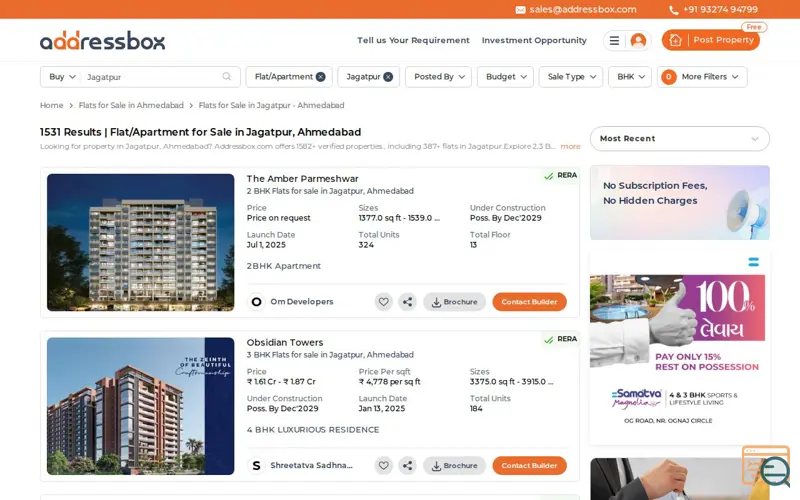 Screenshot of Addressbox.com