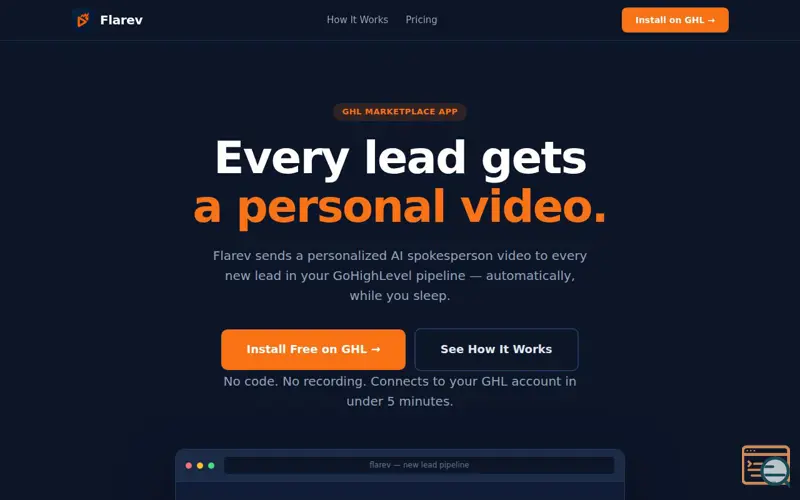 Screenshot of Flarev