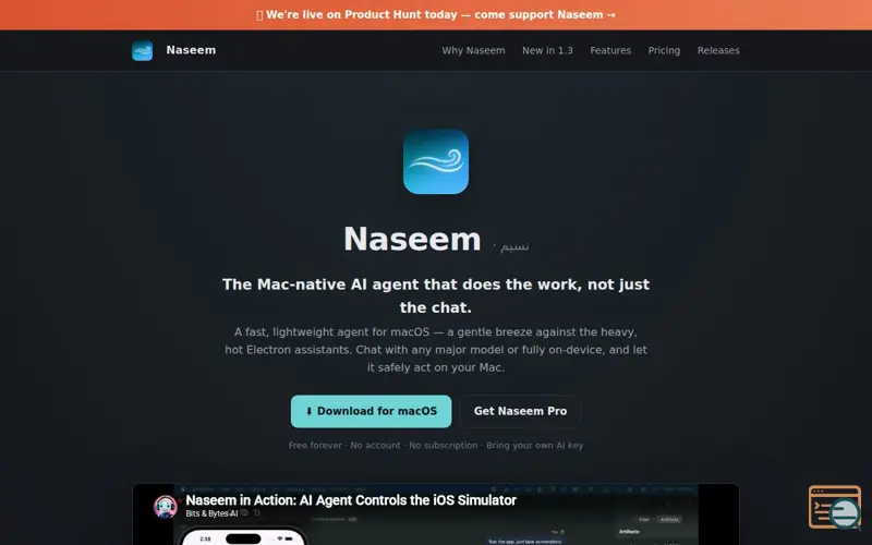 Screenshot of Naseem