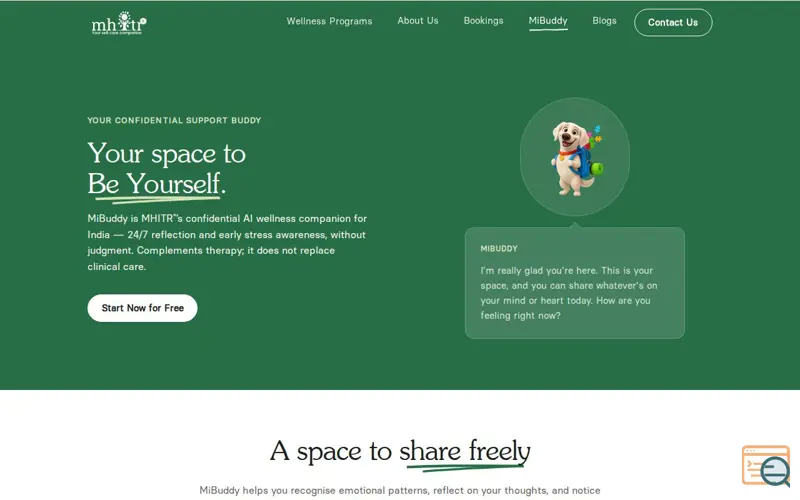 Screenshot of MHITR