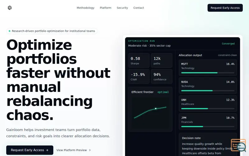 Screenshot of Gainloom