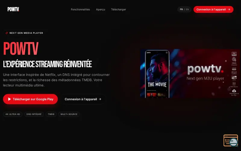 Screenshot of POWTV - Next gen iptv player
