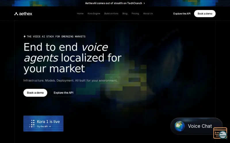 Screenshot of AethexAI 