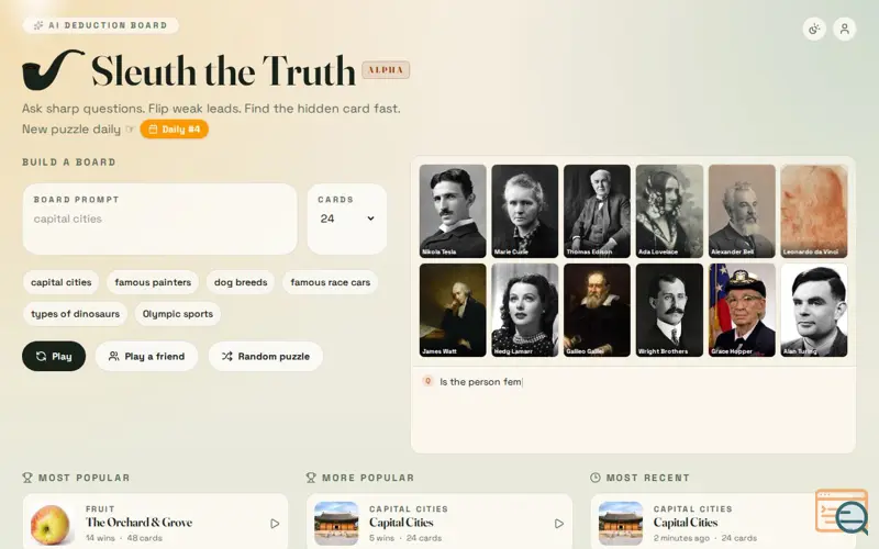 Screenshot of Sleuththetruth