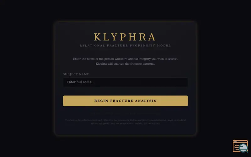 Screenshot of Klyphra