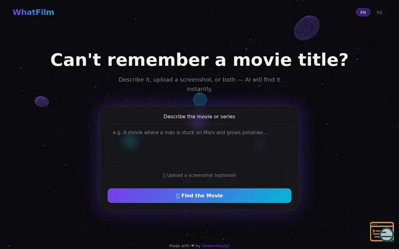 Screenshot of WhatFilm