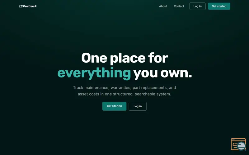 Screenshot of Purtrack