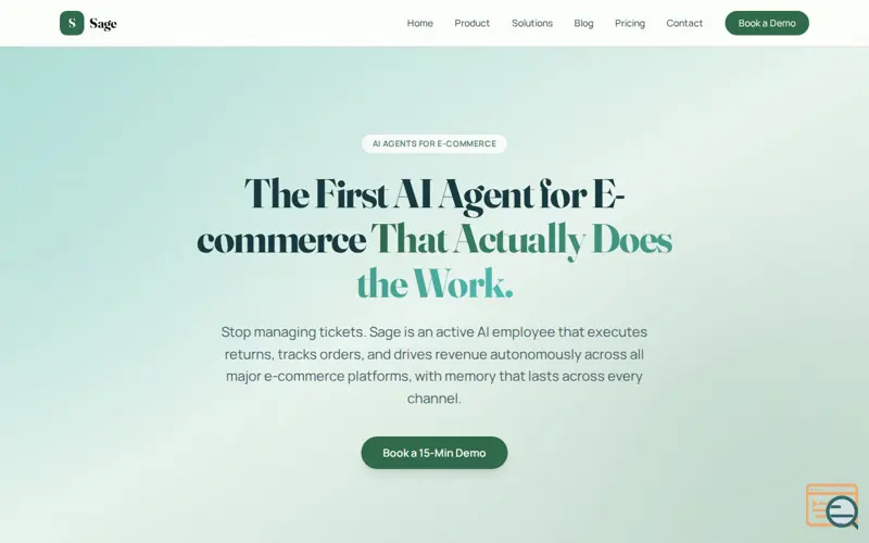 Screenshot of Sage AI