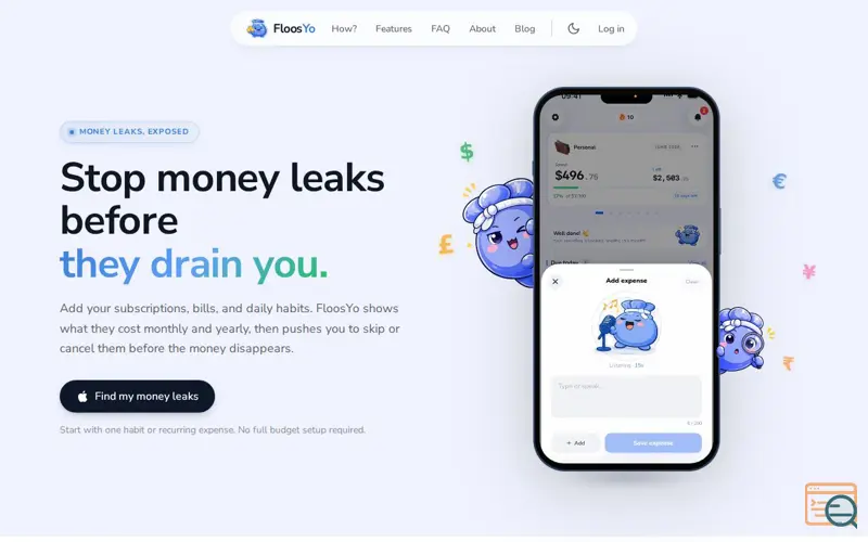 Screenshot of FloosYo