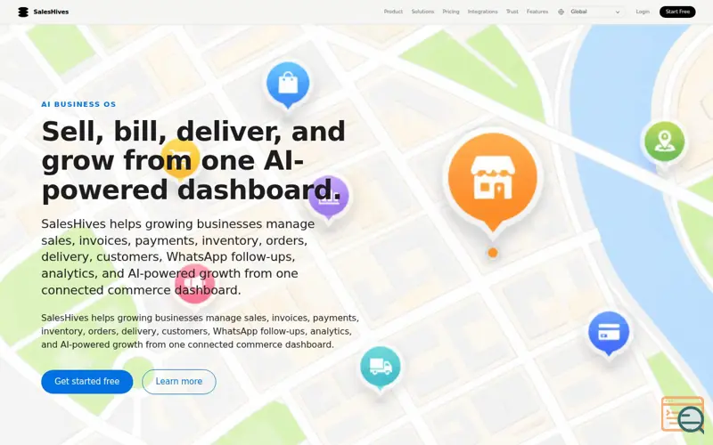 Screenshot of SalesHives