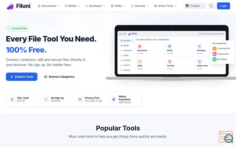 Screenshot of Filuni