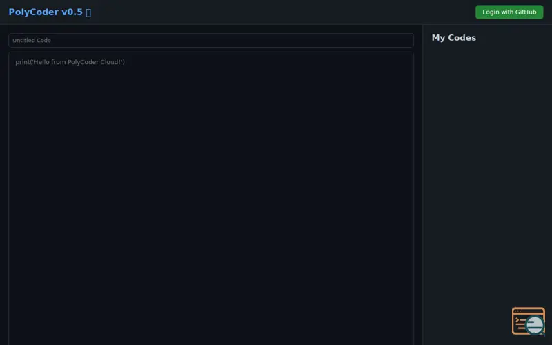 Screenshot of PolyCoder