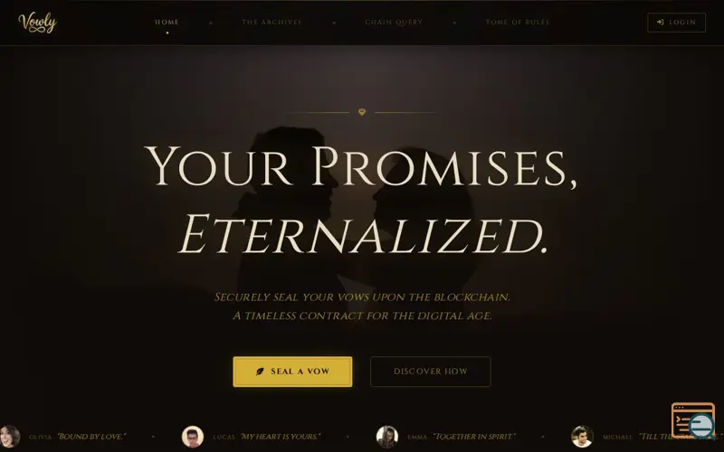 Screenshot of Vowly