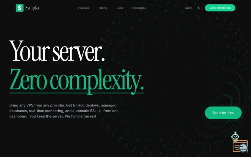 Screenshot of Symplax