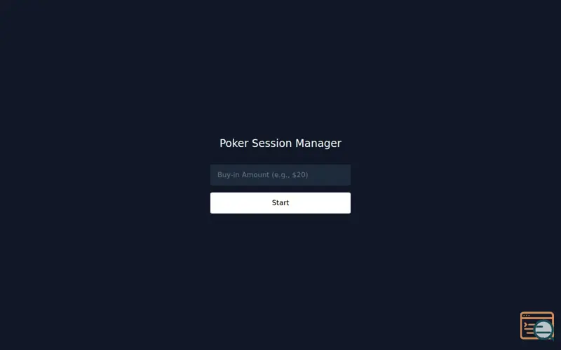 Screenshot of Poker Session Manager