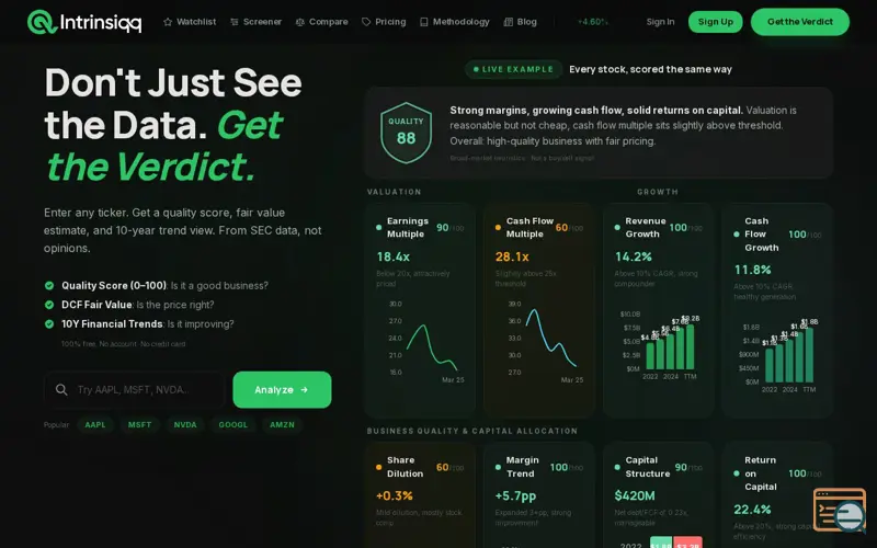 Screenshot of Intrinsiqq