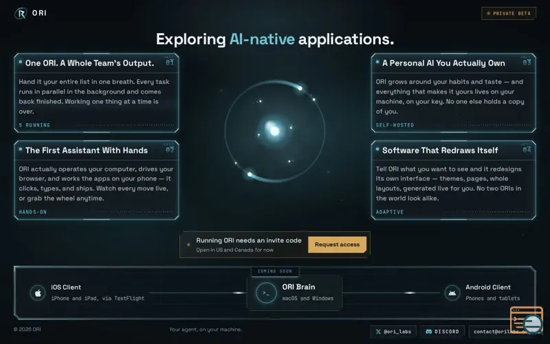 Screenshot of ORILABS