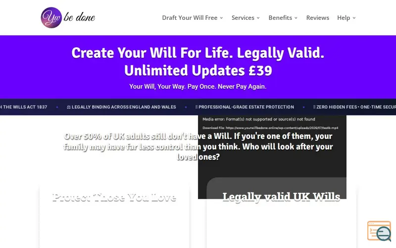 Screenshot of Your Will Be Done
