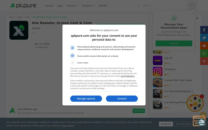 Screenshot of Xim Remote: Screen Cast & Control