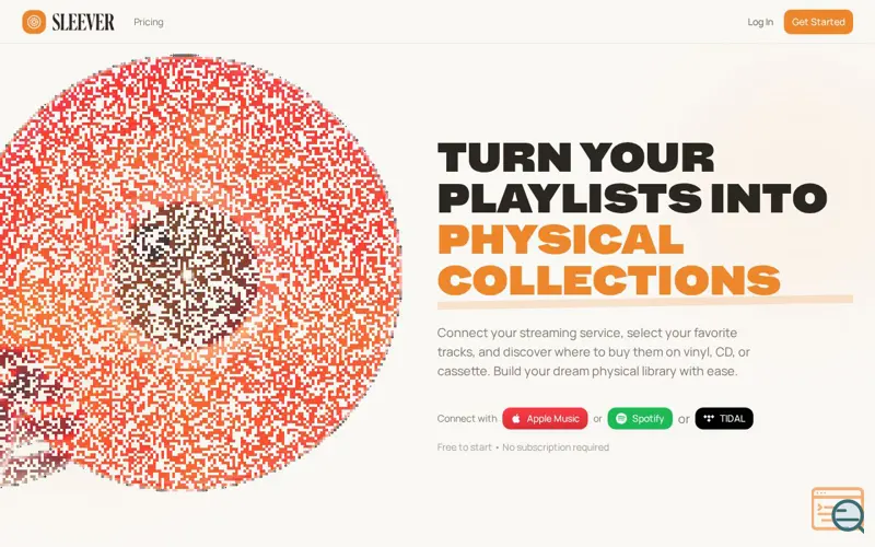 Screenshot of Sleever, a launch using Apple MusicKit