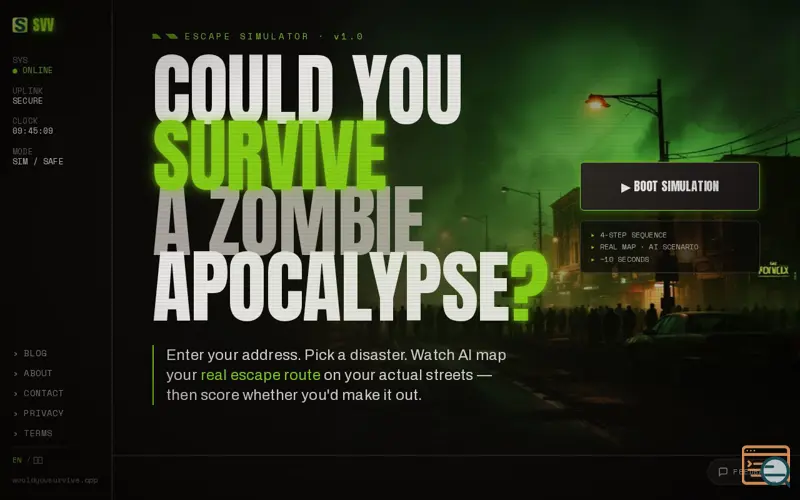 Screenshot of Would You Survive?