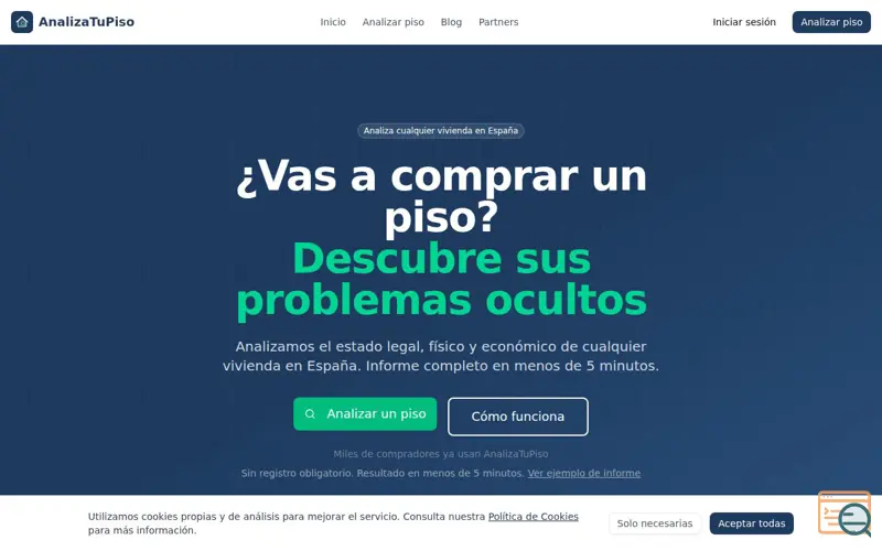 Screenshot of AnalizaTuPiso