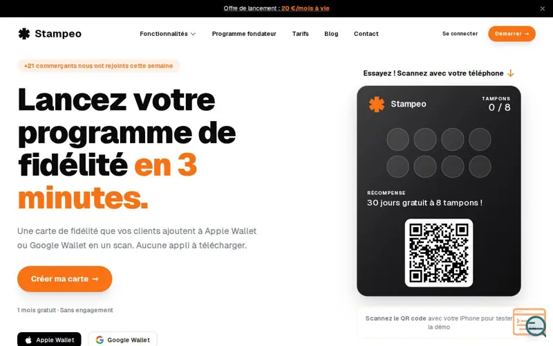 Screenshot of Stampeo