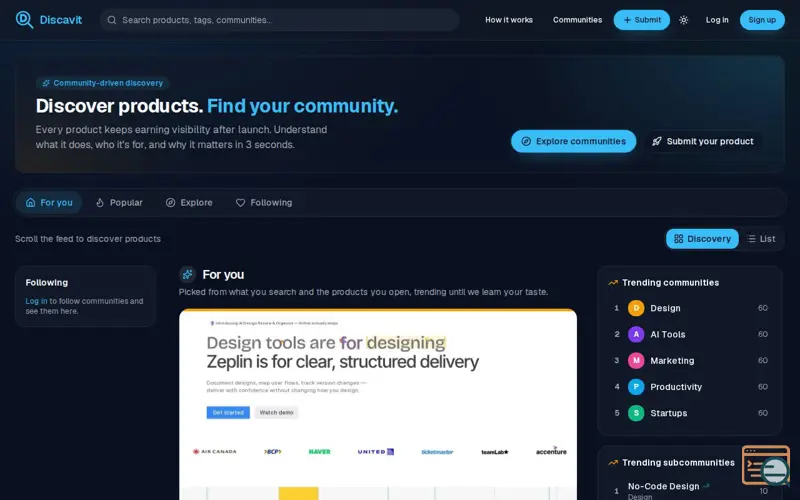 Screenshot of Discavit