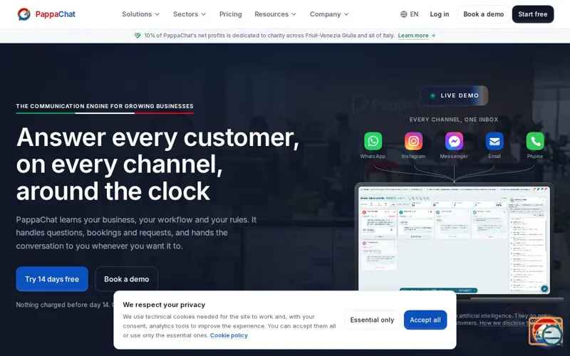 Screenshot of PappaChat