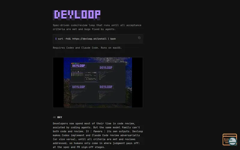 Screenshot of Devloop