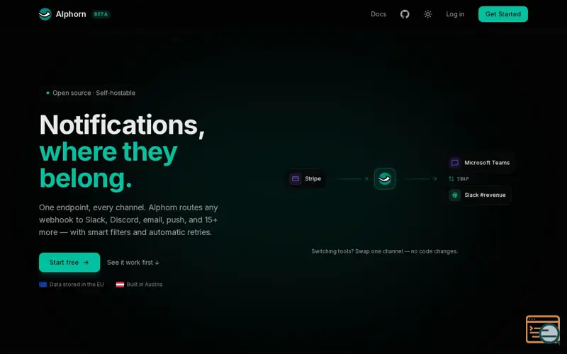 Screenshot of Alphorn