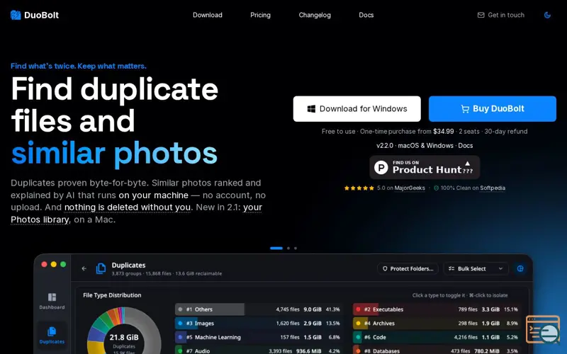 Screenshot of DuoBolt