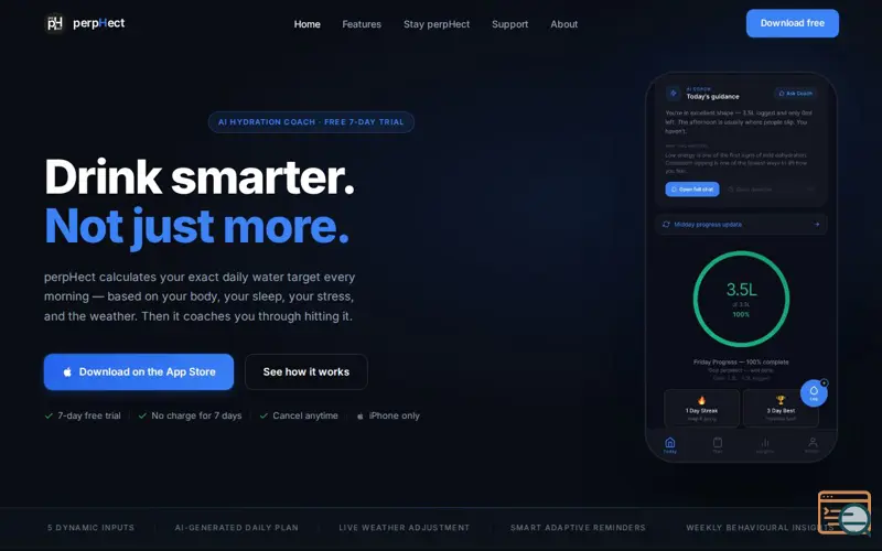 Screenshot of perpHect