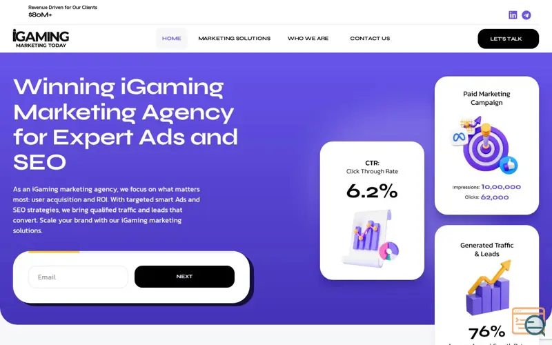 Screenshot of iGaming Marketing Today