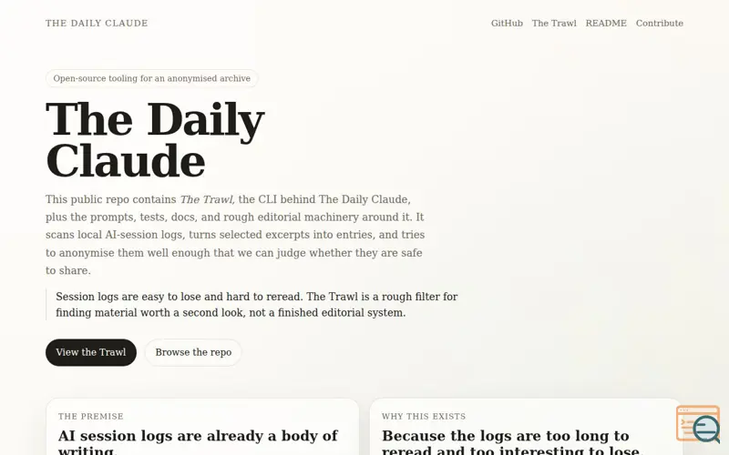 Screenshot of The-daily-claude