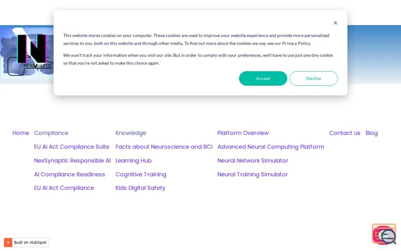 Screenshot of NexSynaptic