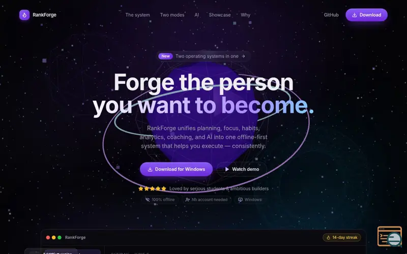Screenshot of RankForge