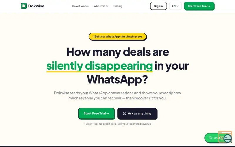 Screenshot of Dokwise