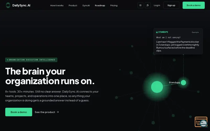 Screenshot of DailySync.AI